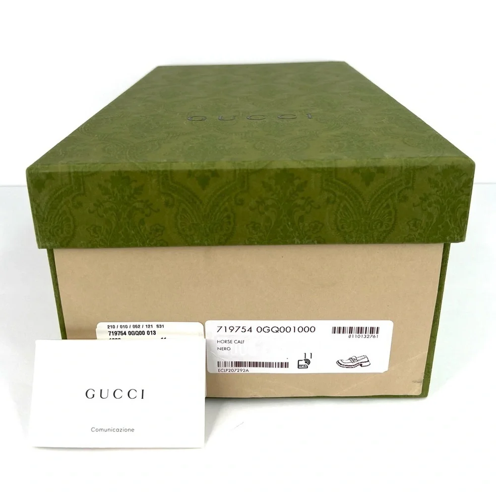 GUCCI Interlocking Horsebit Chucky Rubber Sole Loafers UK 11 - US 11.5 - EU 45 - Picture 2 of 10